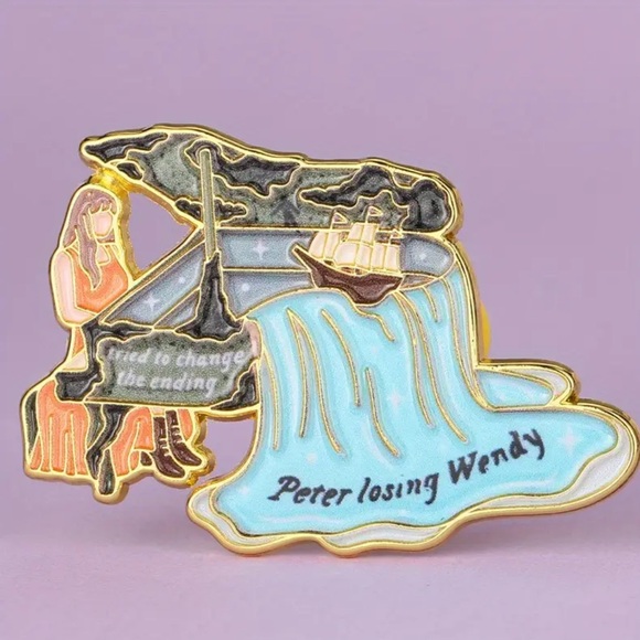 Peter Losing Wendy Enamel Pin - Picture 1 of 2